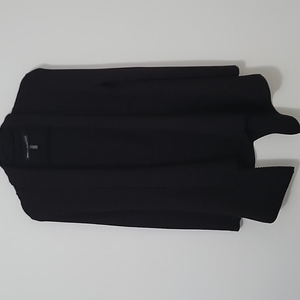 White House Black Market Black Open-Front Draped Cardigan